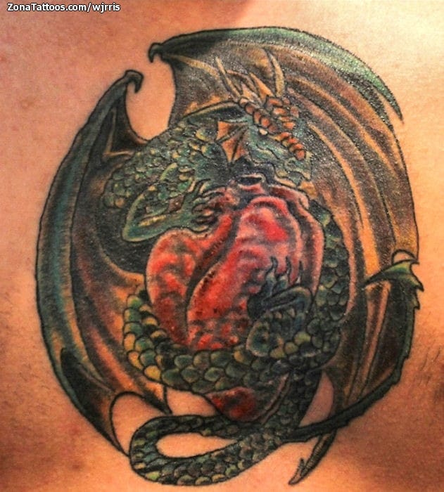 Foto de tatuaje Dragones, Orientales