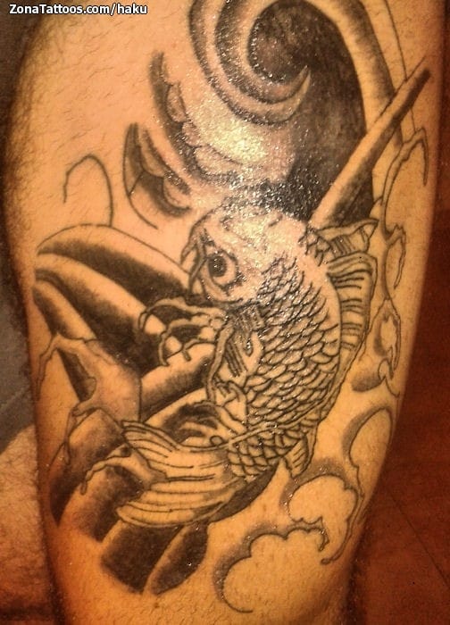 Tattoo photo Koi, Asian, Fish