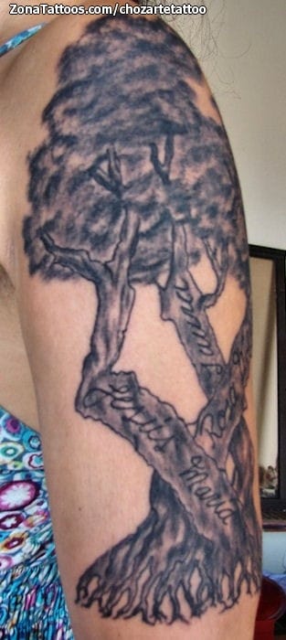 Tattoo photo Trees, Arm