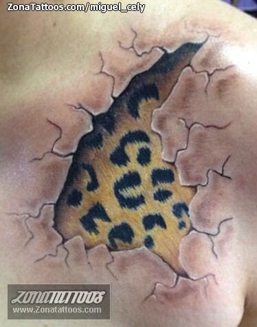 Foto de tatuaje Grietas, Leopardos, Animales