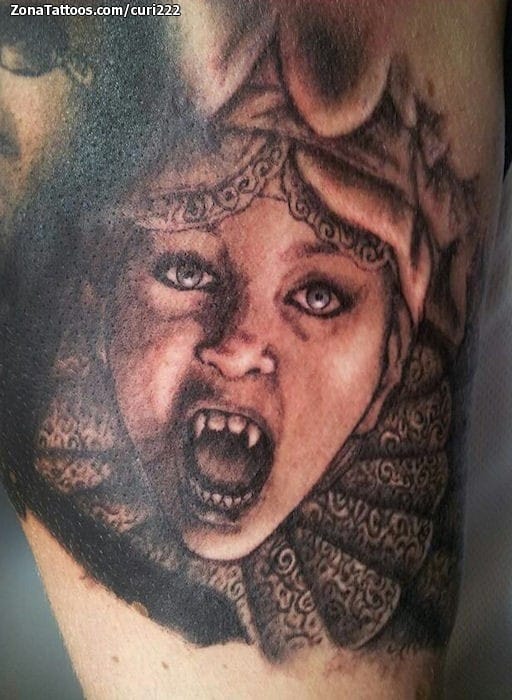 Tattoo photo Vampires, Faces, Dracula