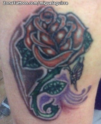 Tattoo photo Roses, Flowers