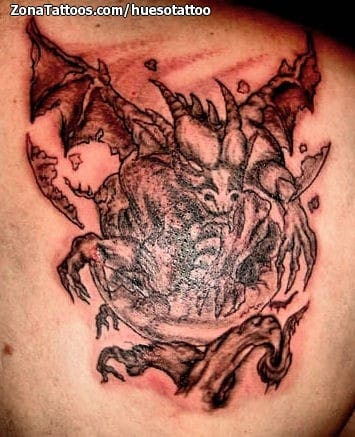 Tattoo photo Gargoyles, Fantasy