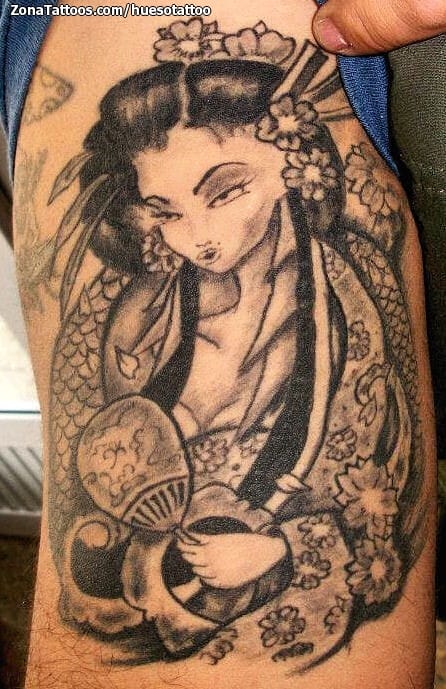 Tattoo photo Geisha, Asian