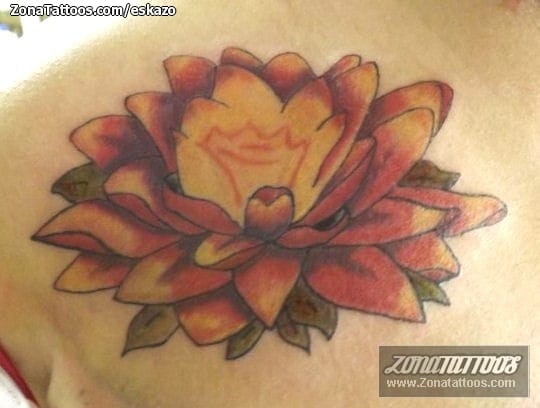 Foto de tatuaje Lotos, Flores