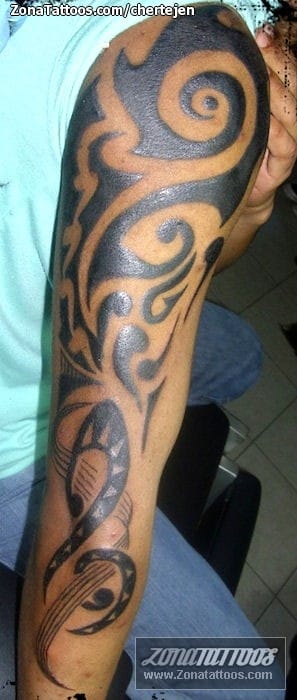 Tattoo photo Tribal, Scores, Arm
