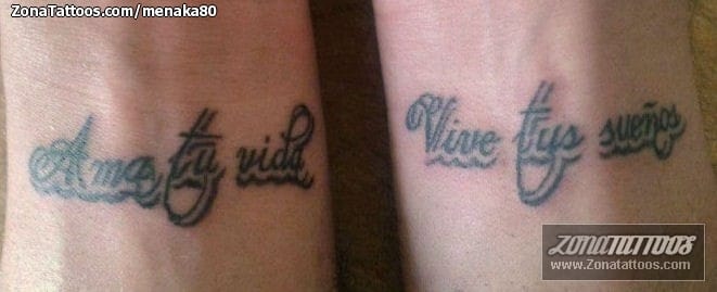 Foto de tatuaje Letras, Frases