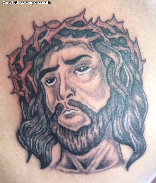 Tattoo photo Christ, Thorns, Religious