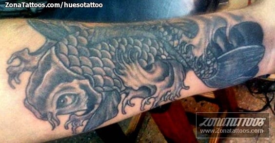 Foto de tatuaje Koi, Peces, Orientales