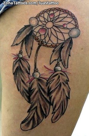 Foto de tatuaje Atrapasueños, Plumas