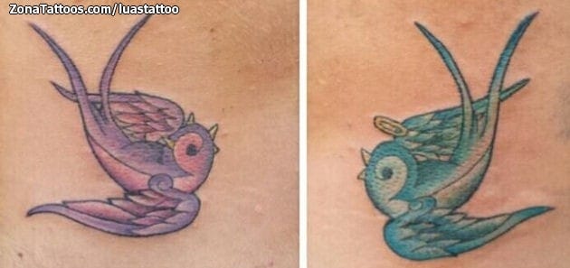 Foto de tatuaje Golondrinas, Aves, Animales