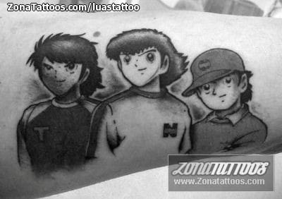 Foto de tatuaje Manga, Captain Tsubasa