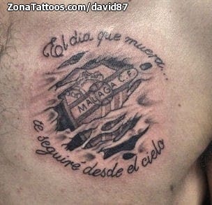 Foto de tatuaje Letras, Escudos, Fútbol