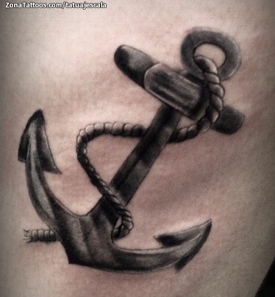 Tattoo photo Anchors, Strings