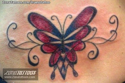 Foto de tatuaje Mariposas, Filigranas