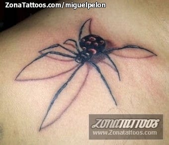 Foto de tatuaje Arañas, Insectos