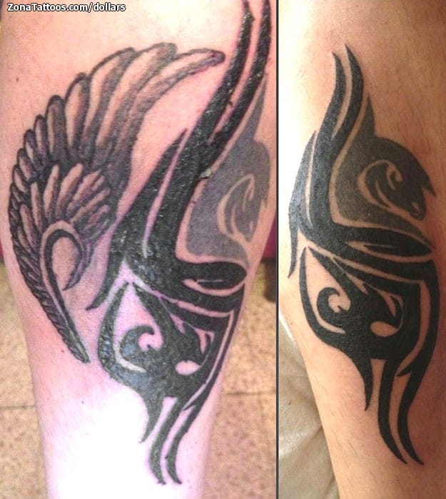 Tattoo photo Tribal, Wings