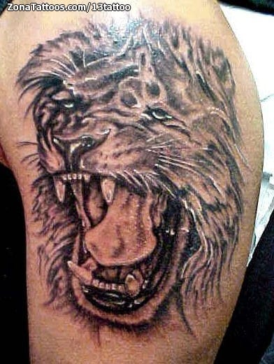 Foto de tatuaje Leones, Animales