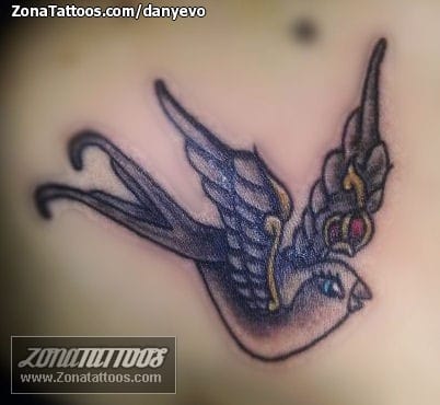 Foto de tatuaje Golondrinas, Aves, Animales