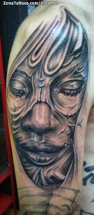 Tattoo photo Faces, Arm