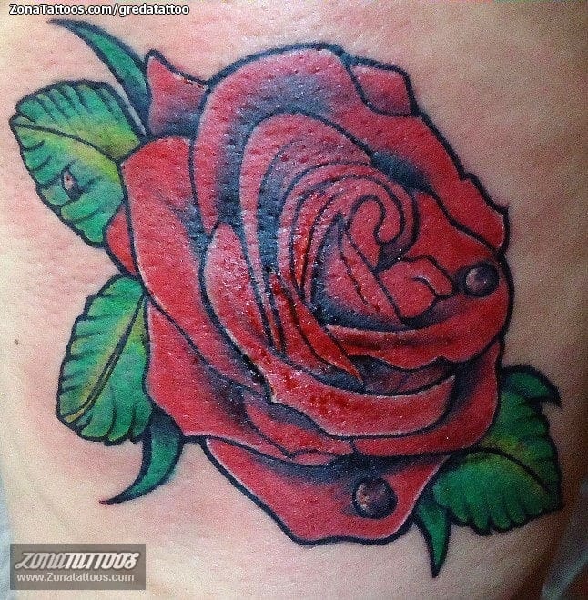 Tattoo photo Roses, Flowers