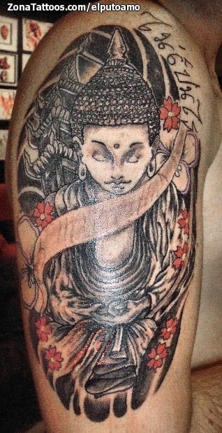 Tattoo photo Buddha, Arm