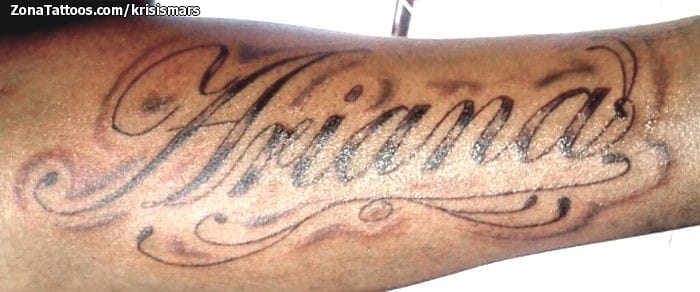 Tattoo photo Names, Letters, Flourish