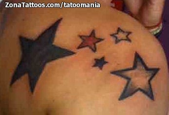 Foto de tatuaje Estrellas, Hombro