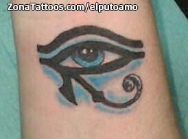 Foto de tatuaje Ojo de Horus, Egipcios