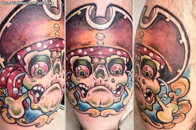 Foto de tatuaje Piratas, Calaveras