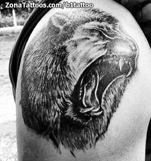 Foto de tatuaje Leones, Animales