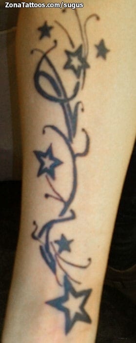 Tattoo photo Stars, Flourish