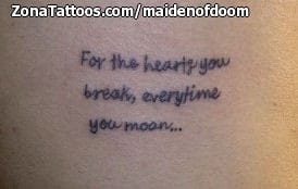 Tattoo photo Messages, Letters