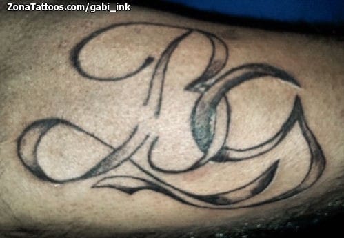 Tattoo photo Initials, Letters