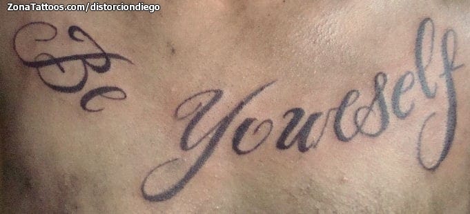 Foto de tatuaje Frases, Letras