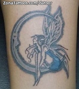 Foto de tatuaje Hadas, Lunas, Fantasía