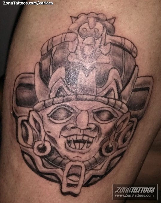 Foto de tatuaje Aztecas