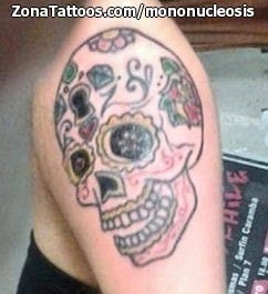 Foto de tatuaje Sugar Skull, Brazo