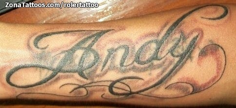 Tattoo photo Names, Letters, Flourish