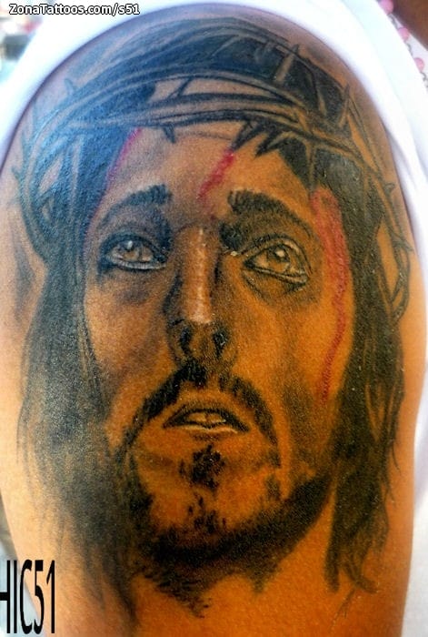 Tattoo photo Christ, Religious, Arm