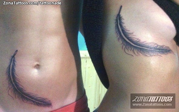 Foto de tatuaje Plumas