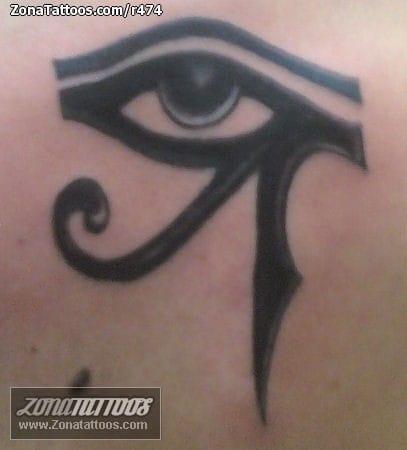 Foto de tatuaje Ojo de Horus, Egipcios