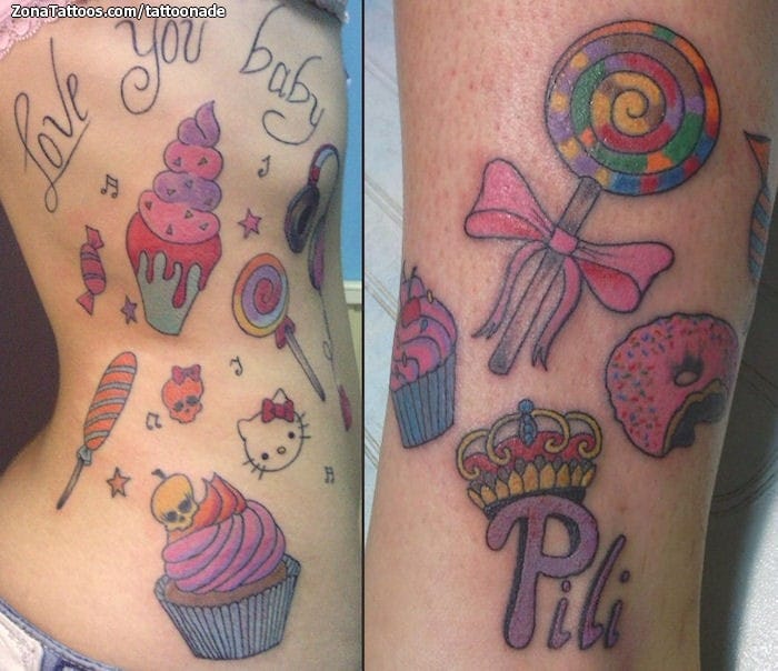 Tattoo of Sweets, Letters