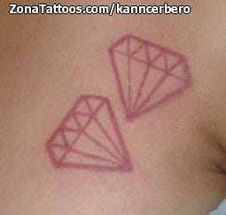 Foto de tatuaje Diamantes