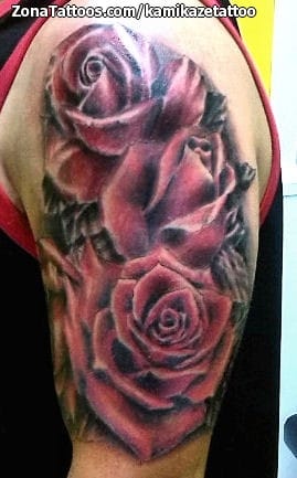 Foto de tatuaje Rosas, Flores, Brazo