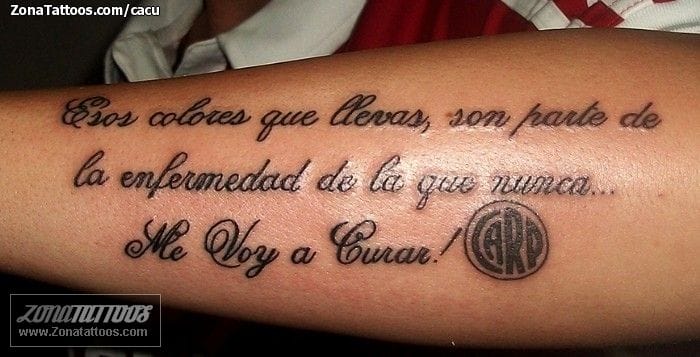 Foto de tatuaje Letras, Frases, Carp