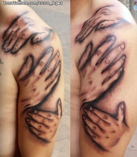 Foto de tatuaje Manos, Brazo