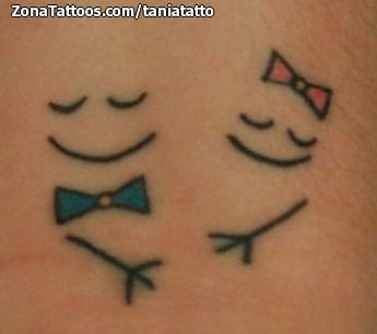 Foto de tatuaje Muñecos, Lazos