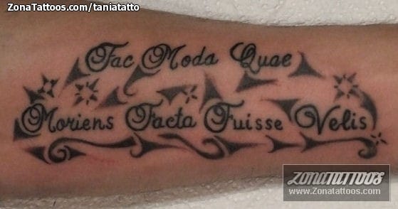 Tattoo photo Messages, Letters