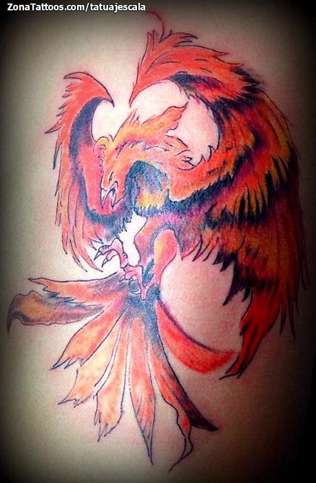 Tattoo photo Phoenix, Fantasy